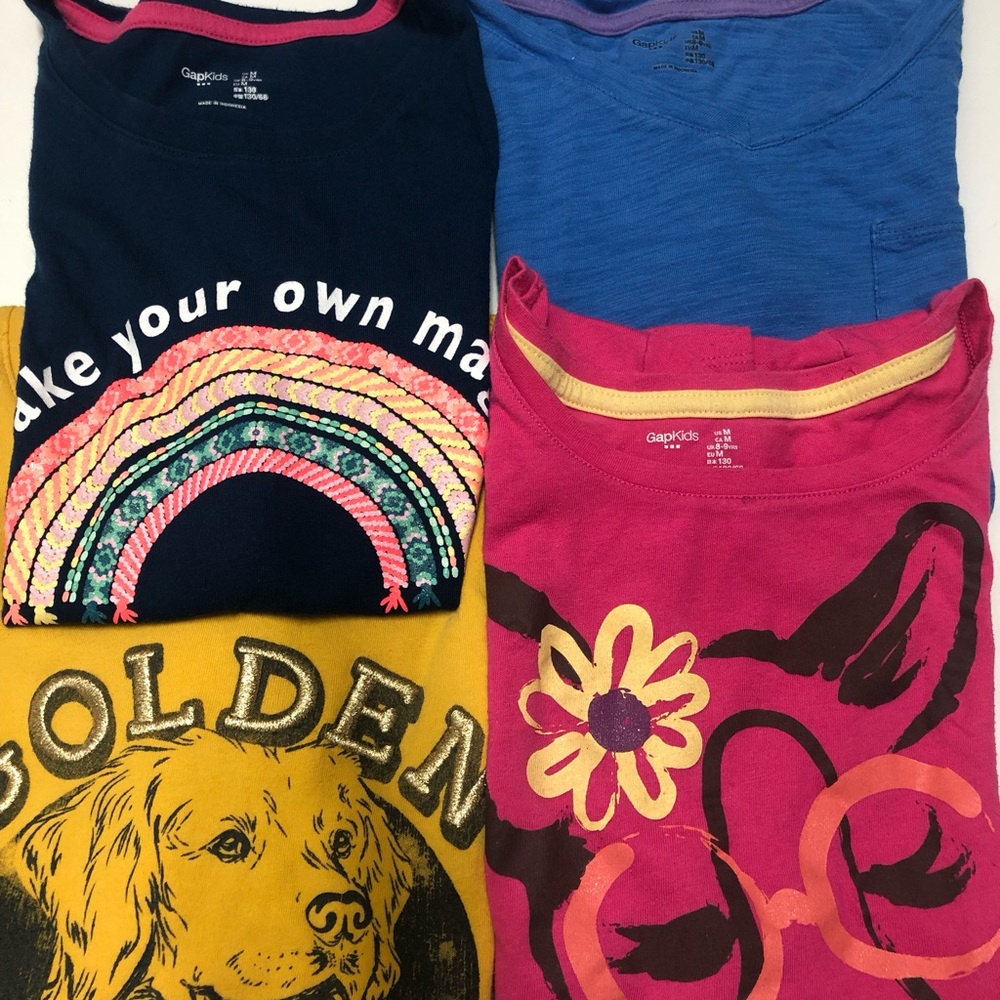 GAP Pink and Blue Short Sleeve Tees